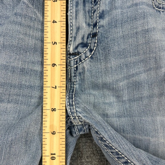 BKE Aiden Jeans Mens 32R Light Wash Slim Straight Leg Bootcut Denim Pants - Picture 10 of 13